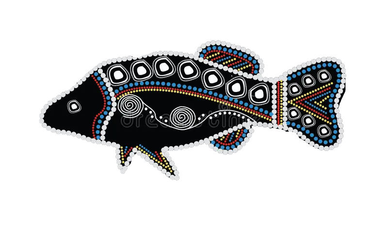 Aboriginal art fish — Nunjara Recycling