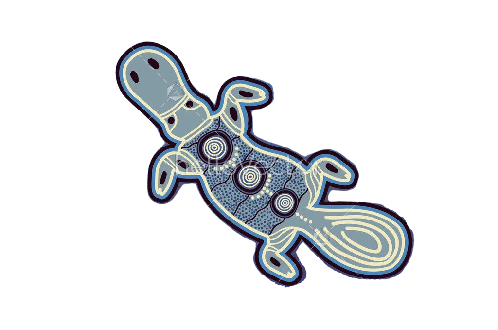 Aboriginal art platypus — Nunjara Recycling